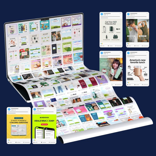 600+ Static Ads Canva Templates Pack - RocketAds.Club